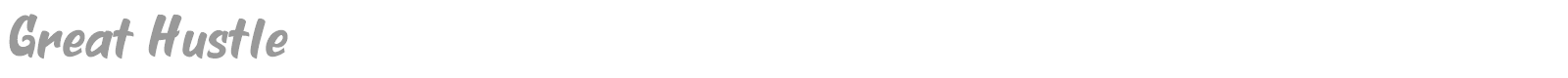 Great Hustle font preview